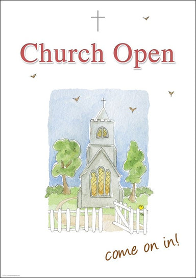 Image of Church Open Come on In - A2 Poster other