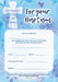 Image of Baptism Certificate Pack of 10 other