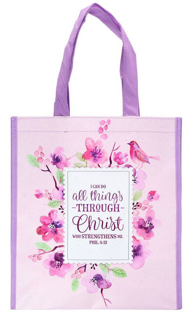 Image of All Things Through Christ Tote Bag other
