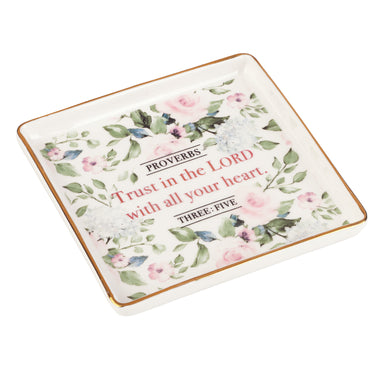 Image of Trust In the Lord Ceramic Trinket Tray - Proverbs 3:5 other