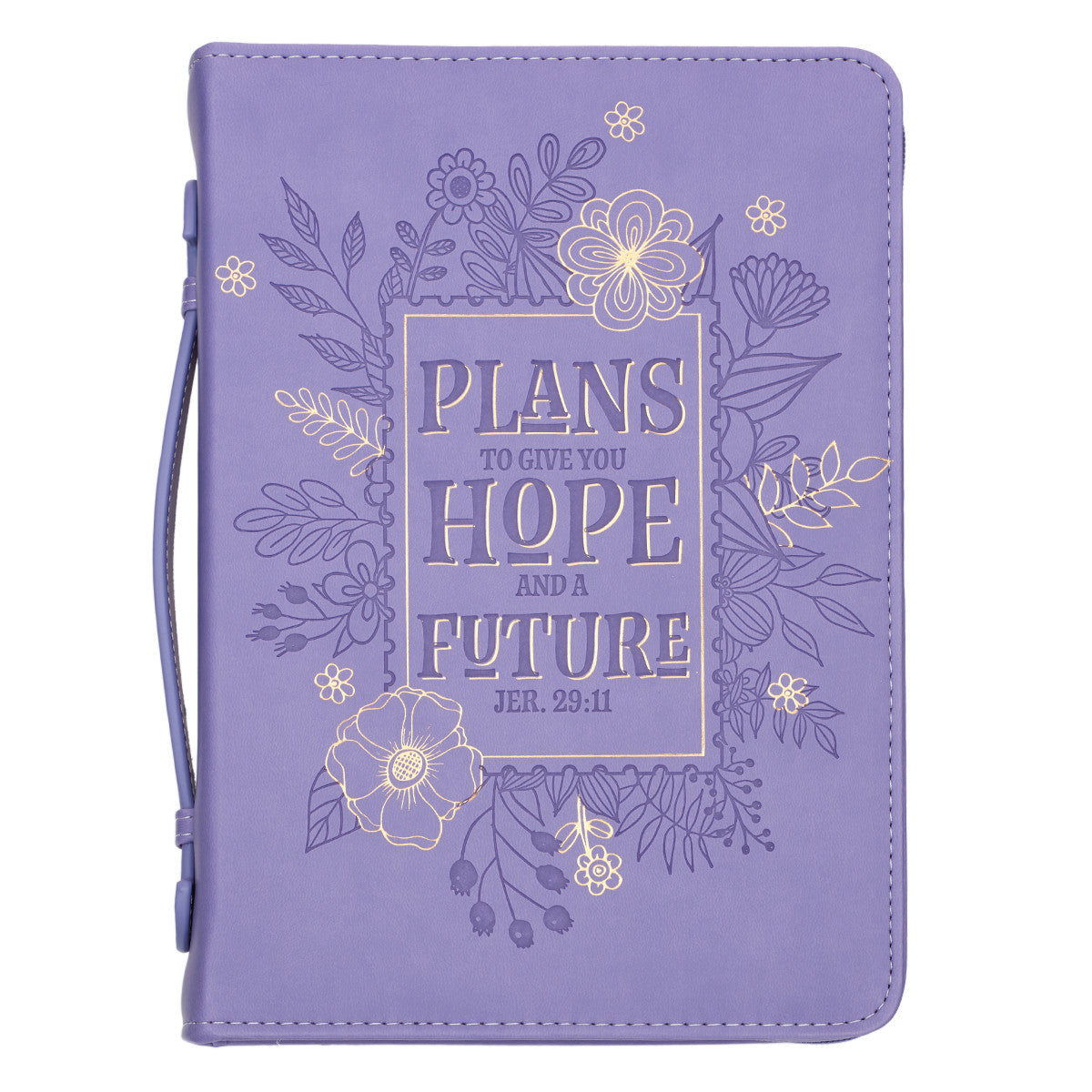 Image of Hope and Future Purple Faux Leather Bible Cover - Jeremiah 29:11 other