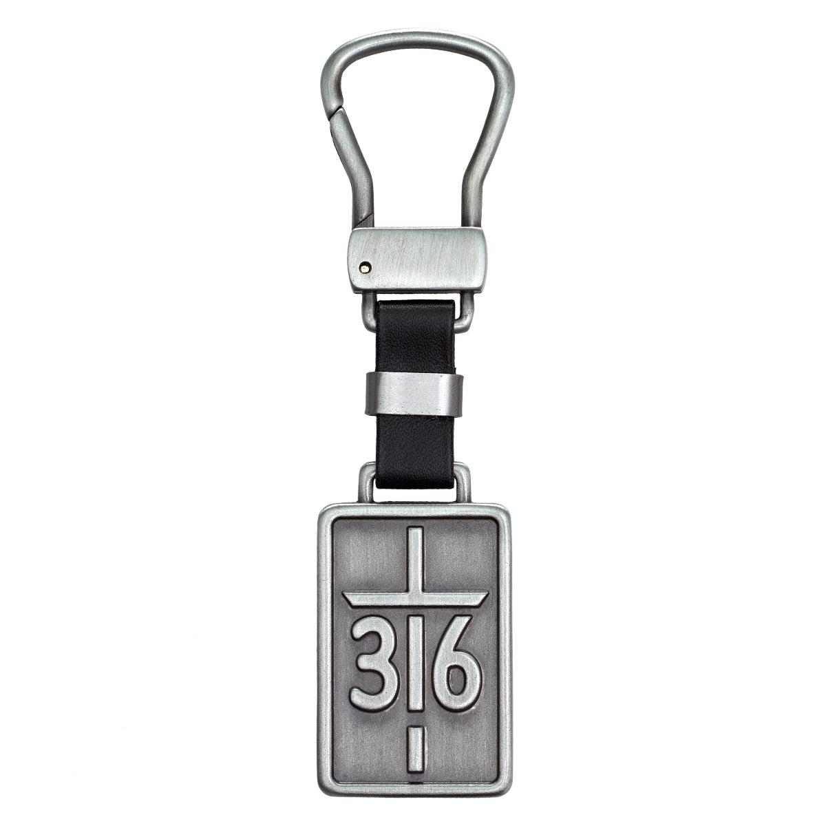Image of John 3:16 Metal Cross Keyring other