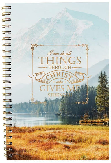 Image of All Things Through Christ Wirebound Notebook other