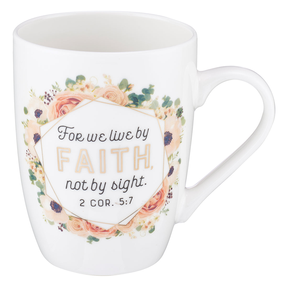 Image of Live by Faith Coffee Mug - 2 Corinthians 5:7 other