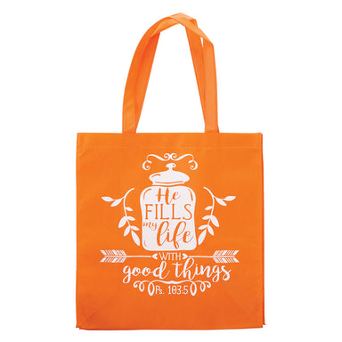 Image of He Fills My Life Tote Bag - Psalm 103:5 other