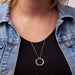Image of Wonderfully Made Ring Drop Necklace other