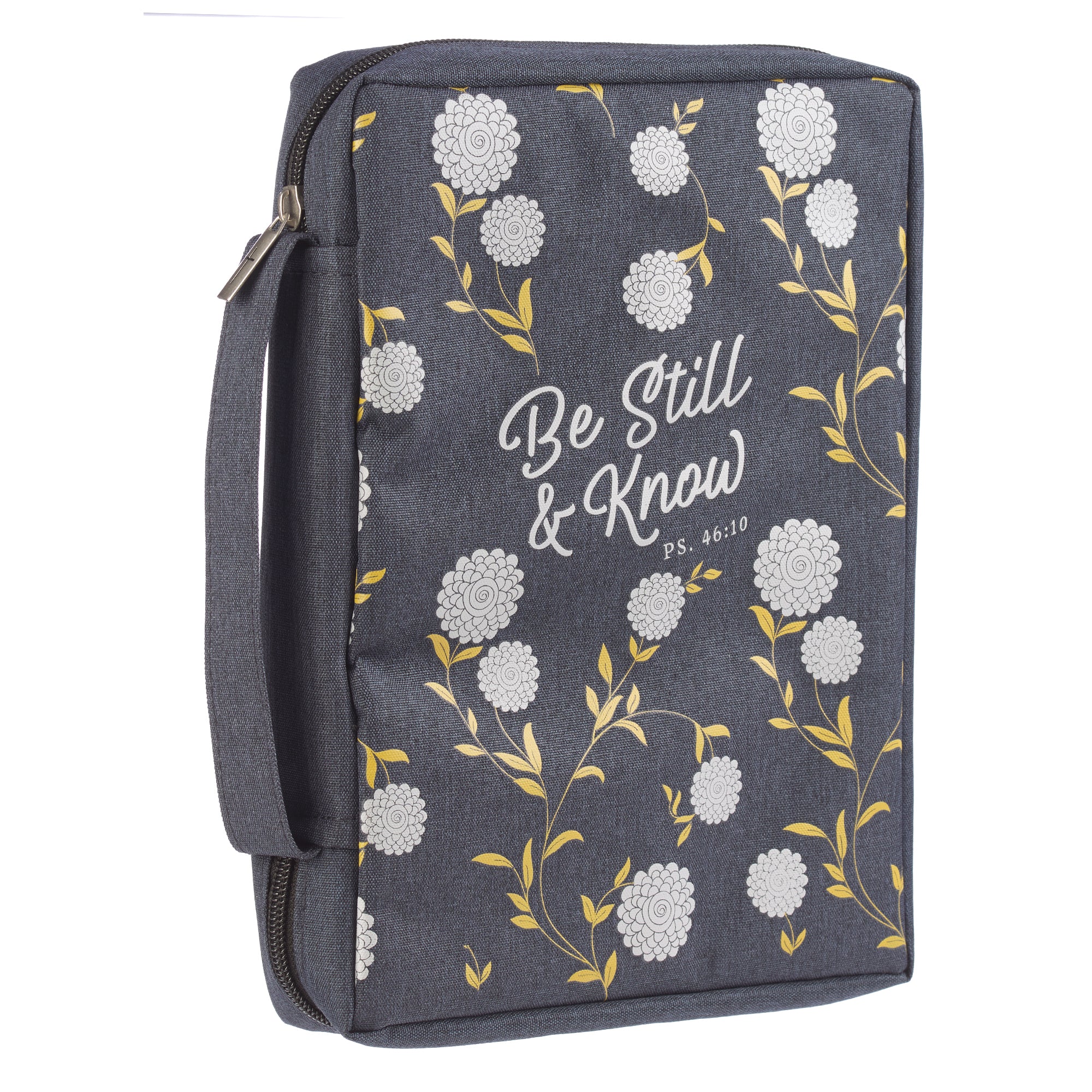 Image of Be Still and Know Navy Poly-canvas Bible Cover - Psalm 46:10 other