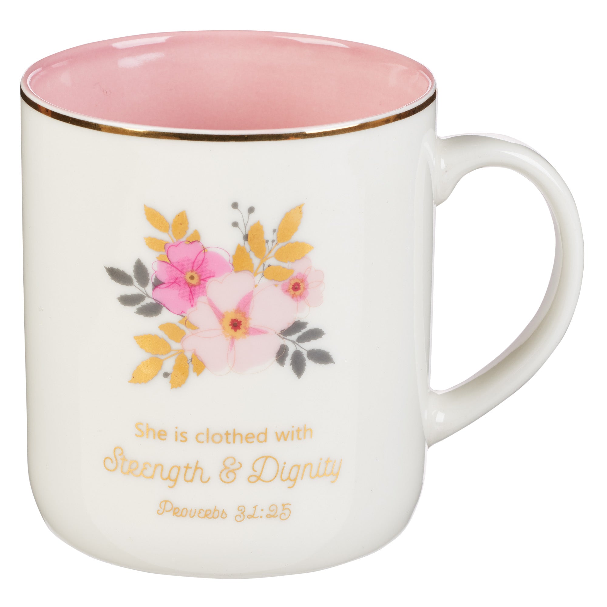 Image of Strength & Dignity Ceramic Coffee Mug – Proverbs 31:25 other