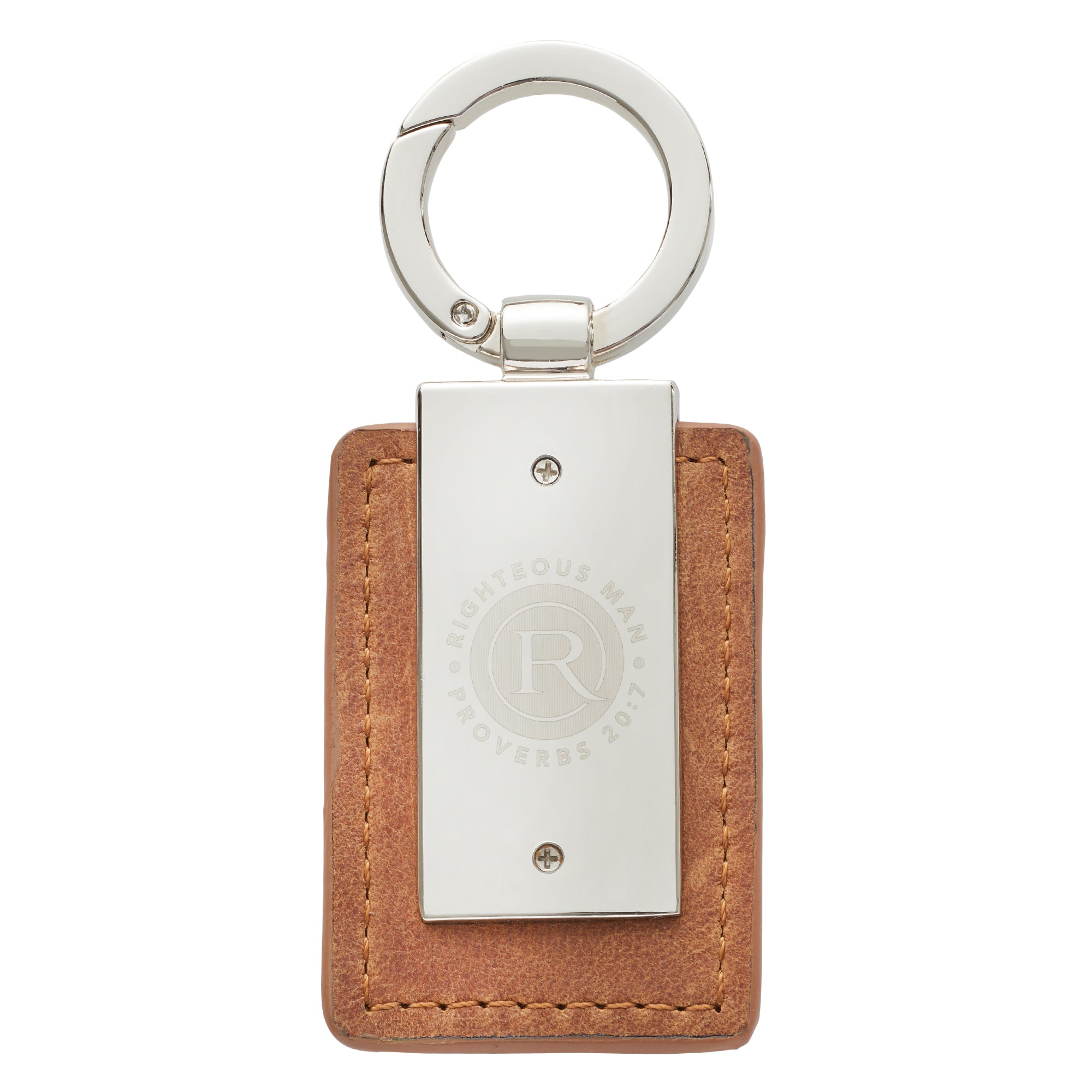 Image of Righteous Man Keyring in Tin - Proverbs 20:7 other