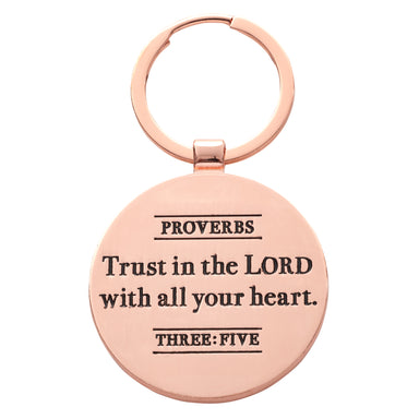 Image of Trust in the Lord Key Ring with Tin - Proverbs 3:5 other