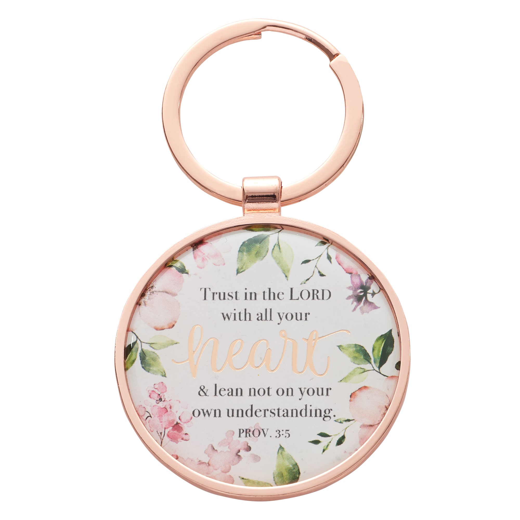 Image of Trust in the Lord Key Ring with Tin - Proverbs 3:5 other