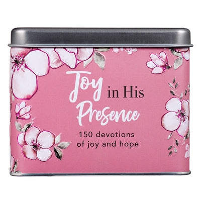 Image of Joy in His Presence Devotional Cards in a Tin other