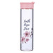 Image of Faith Hope Love Glass Water Bottle in Pink - 1 Corinthians 13:13 other