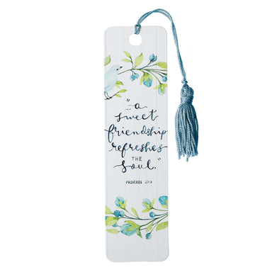 Image of Sweet Friendship Bookmark with Tassel - Proverbs 27:9 other