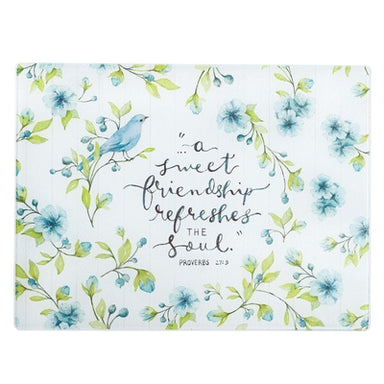 Image of A Sweet Friendship Large Glass Cutting Board - Proverbs 27:9 other