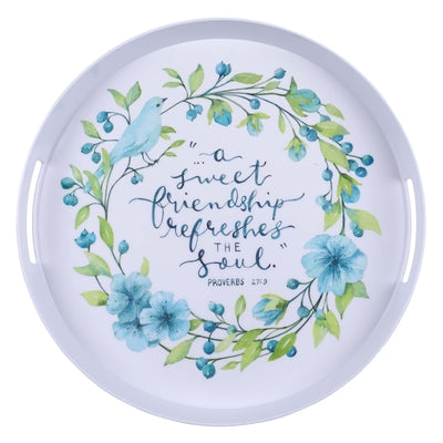 Image of A Sweet Friendship Melamine Serving Tray  - Proverbs 27:9 other