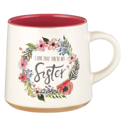 Image of Sister Ceramic Coffee Mug with Clay Dipped Base - Ecclesiastes 4:9 other