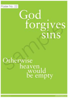 Image of God forgives sins Poster other