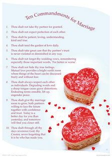 Image of Ten Commandments For Marriage Poster other