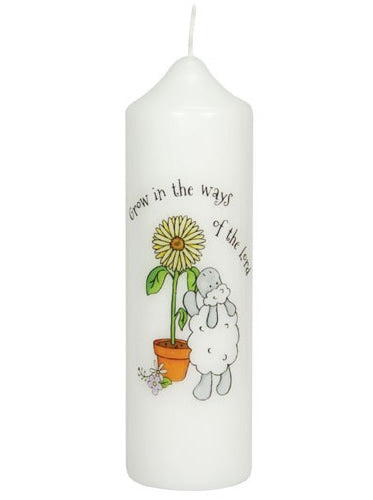 Image of Grow in the Ways of the Lord - Baptism Candle other