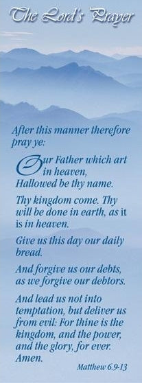 Image of Bible Passage Bookmarks: The Lord's Prayer - Matthew 6.9-13 other