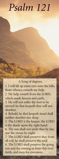 Image of Bible Passage Bookmarks: I will lift up mine eyes unto the hills - Psalm 121 other