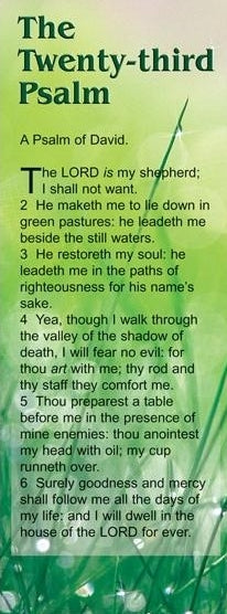 Image of Bible Passage Bookmarks: The Twenty-third Psalm other