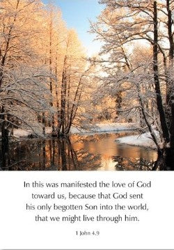 Image of Greetings Cards: The love of God toward us - 1 John 4.9 other