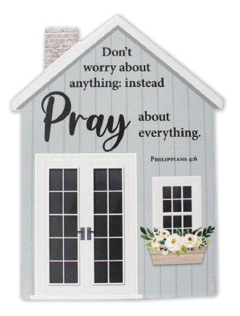 Image of Pray About Everything House Plaque other
