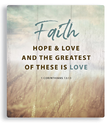 Image of Faith Hope Love Plaque other