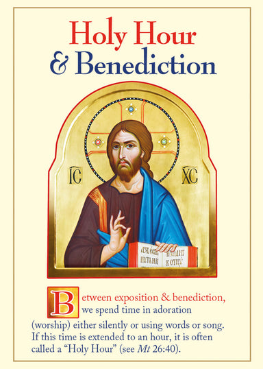 Image of Holy Hour and Benediction Prayer Card other