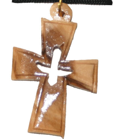 Image of Wooden Cross Dove Pendant other