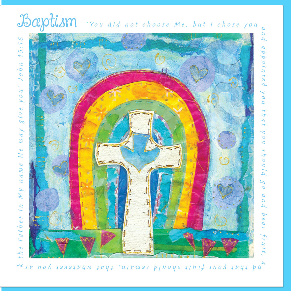 Image of Baptism Rainbow Greetings Card other
