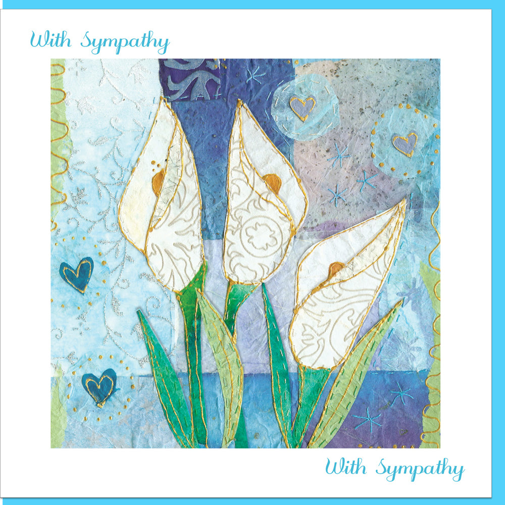 Image of Sympathy Flowers Greetings Card other