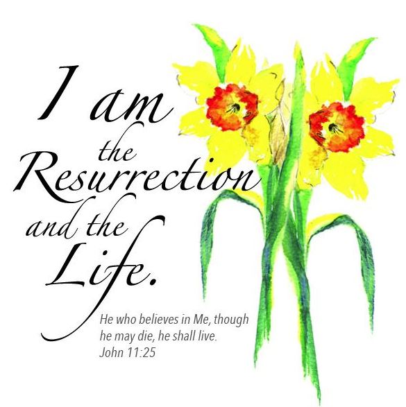 Image of I Am the Resurrection Pack of 5 Easter Cards other