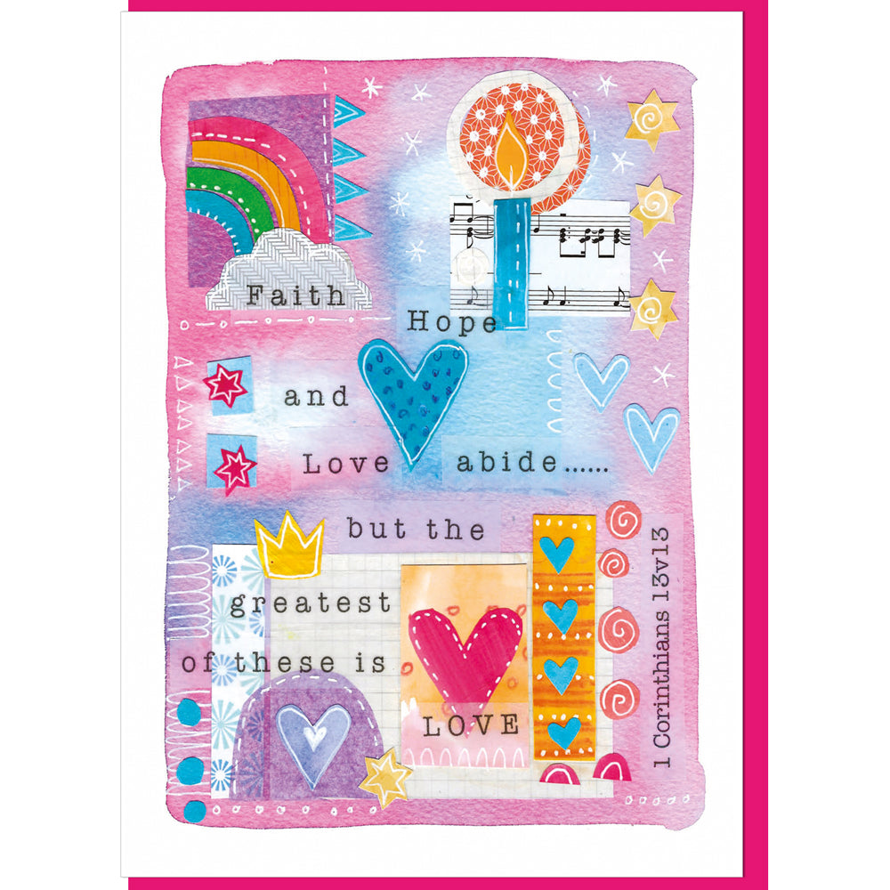 Image of Faith, hope & love Greetings Card other