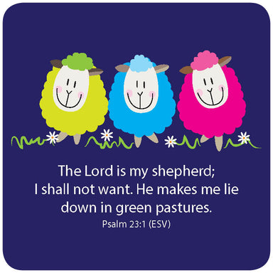Image of The Lord is my Shepherd coaster other
