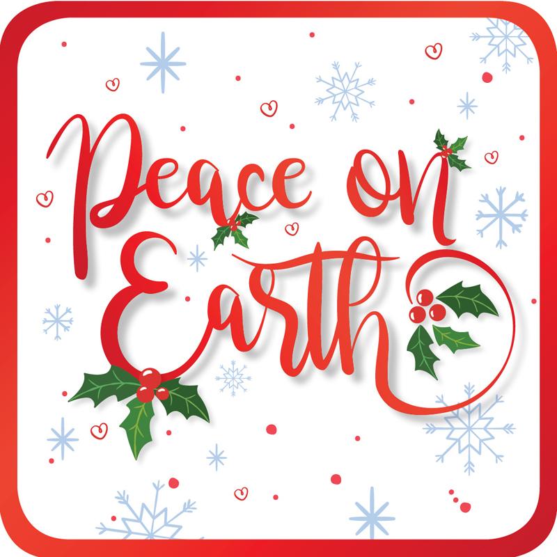 Image of Peace on earth coaster other