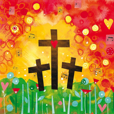 Image of Three Crosses Pack of 5 Easter Cards other