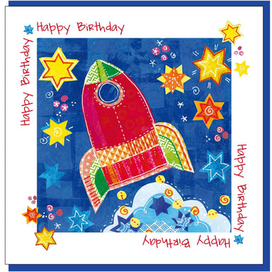 Image of Rocket birthday Greetings Card other