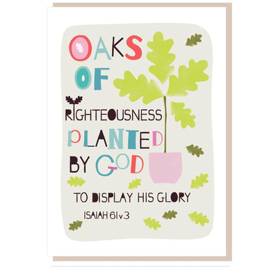 Image of Oaks of righteousness Greetings Card other
