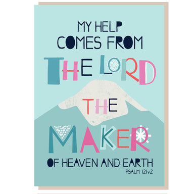 Image of My help comes from the Lord Greetings Card other