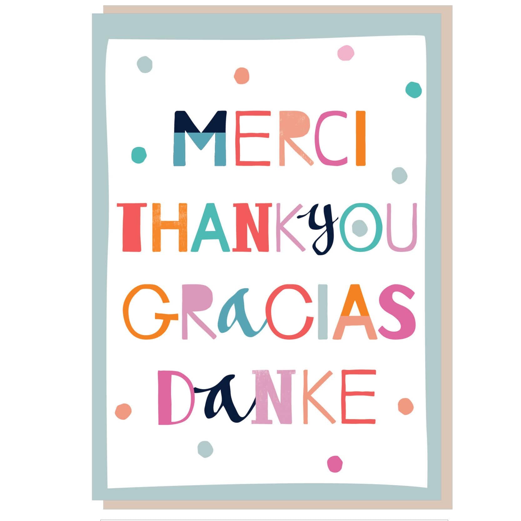 Image of Thank you, Gracias Greetings Card other