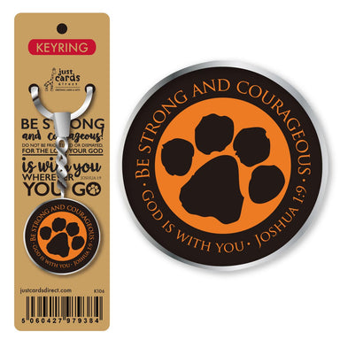 Image of Be strong and courageous Keyring other