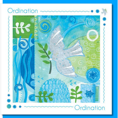 Image of Ordination dove & leaf Greetings Card other