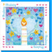 Image of Christening candle & heart Greetings Card other