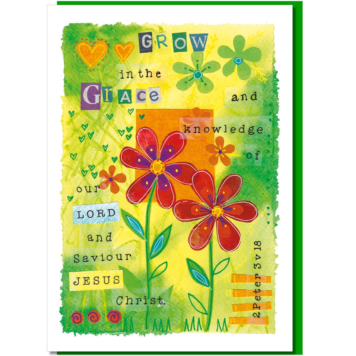 Image of Grow in grace Greetings Card other