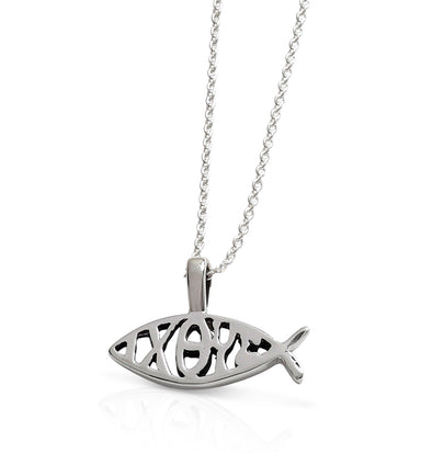 Image of Sterling silver Fish and Ixoye Pendant other