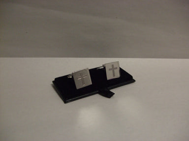 Image of Engraved Cross Cufflinks other