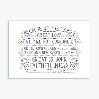 Image of Great Is Your Faithfulness A6 Greeting Card other